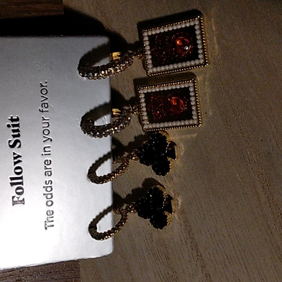 Sugarfix "Follow Suit" pierced earrings NWT - Picture 3 of 4